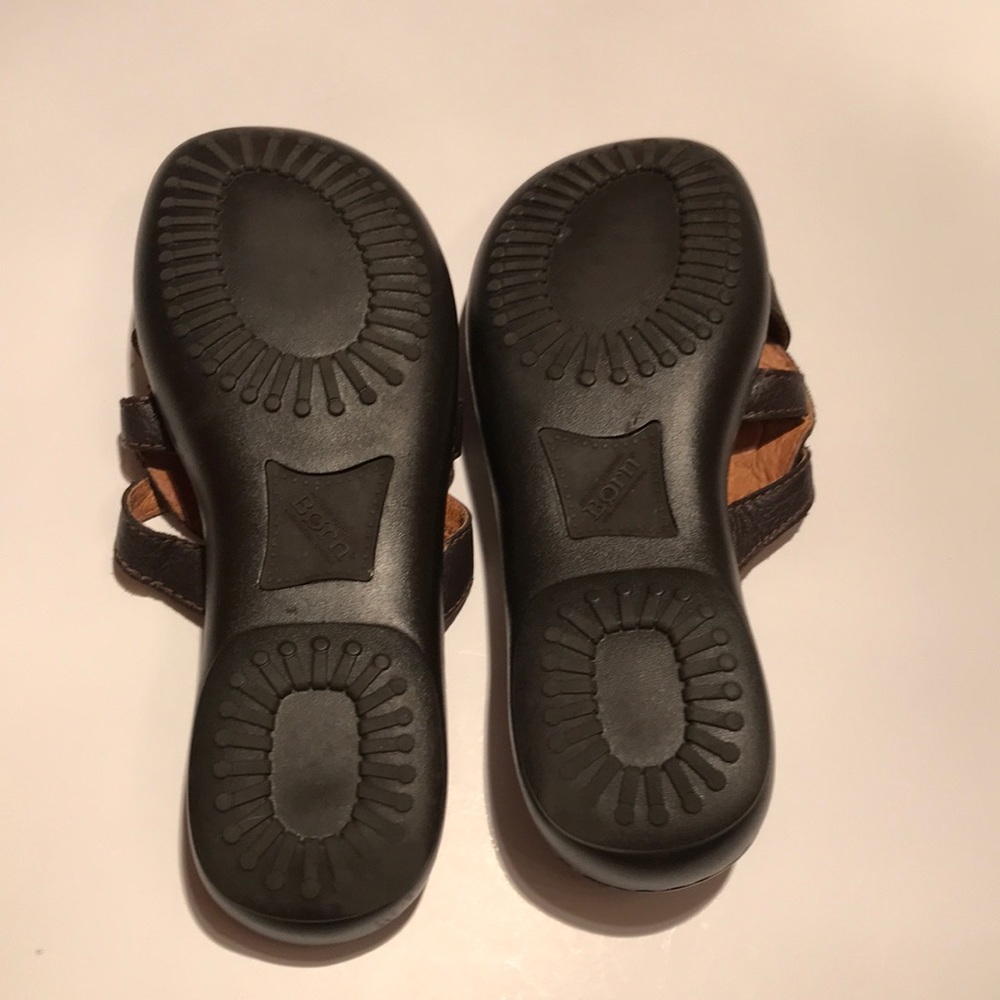 BORN sandals brown thong casual 6 shoes - Picture 4 of 10